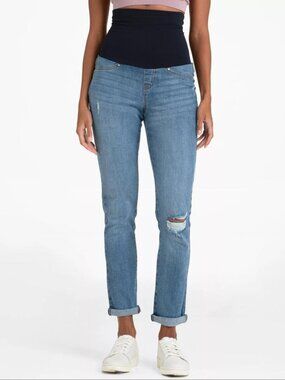 Seraphine - Asher Post Maternity Distressed Boyfriend Jeans